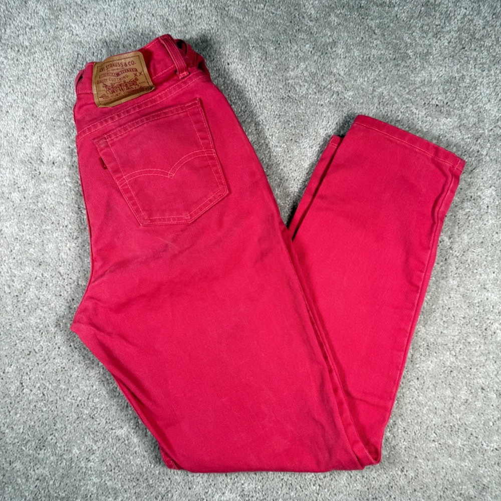 VTG Levi's Women's 11 Pink Jeans 17512 Red Tab Lainey Wilson High Rise 90s Denim